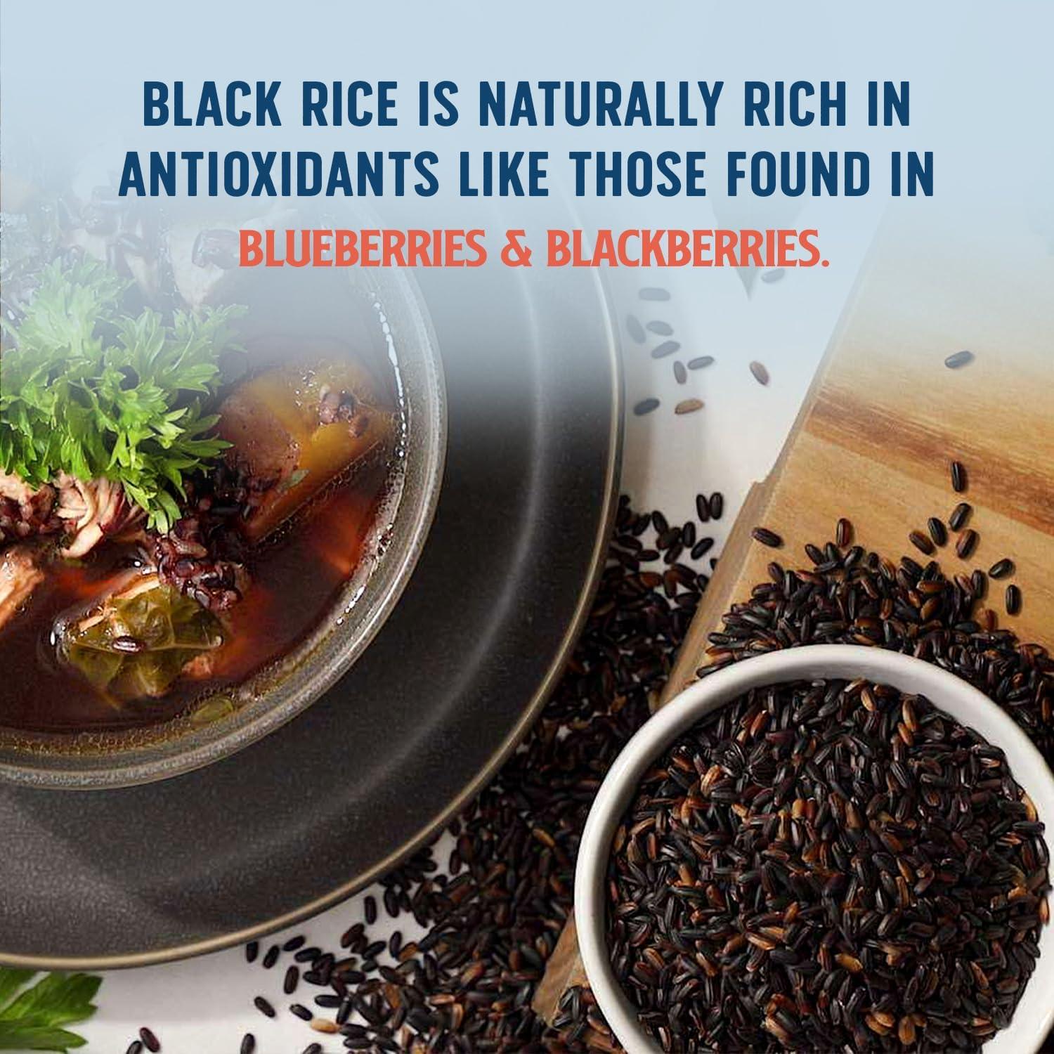 image:imageLundberg Black Pearl Rice Regenerative Organic Certified 6Pack FullBodied Black Rice Responsibly Grown in California 16 Oz Ea