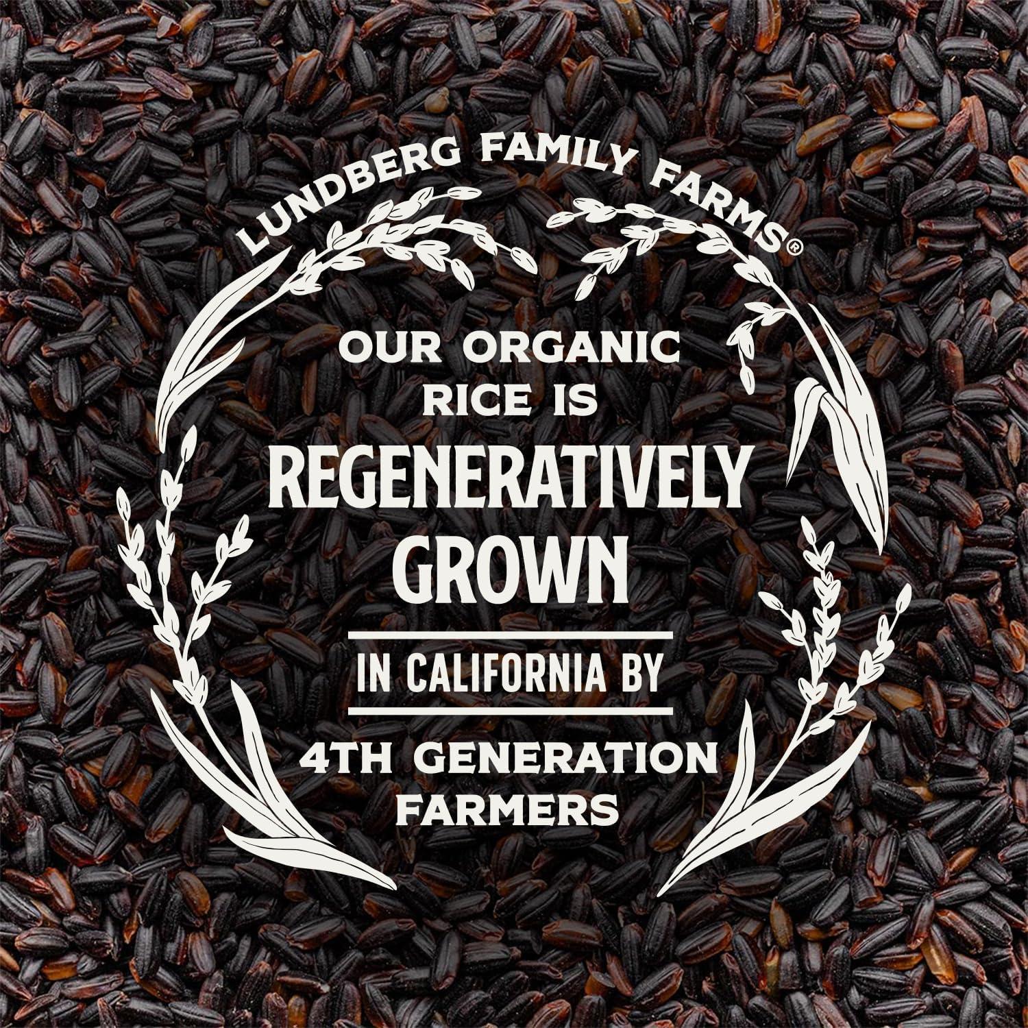 image:imageLundberg Black Pearl Rice Regenerative Organic Certified 6Pack FullBodied Black Rice Responsibly Grown in California 16 Oz Ea