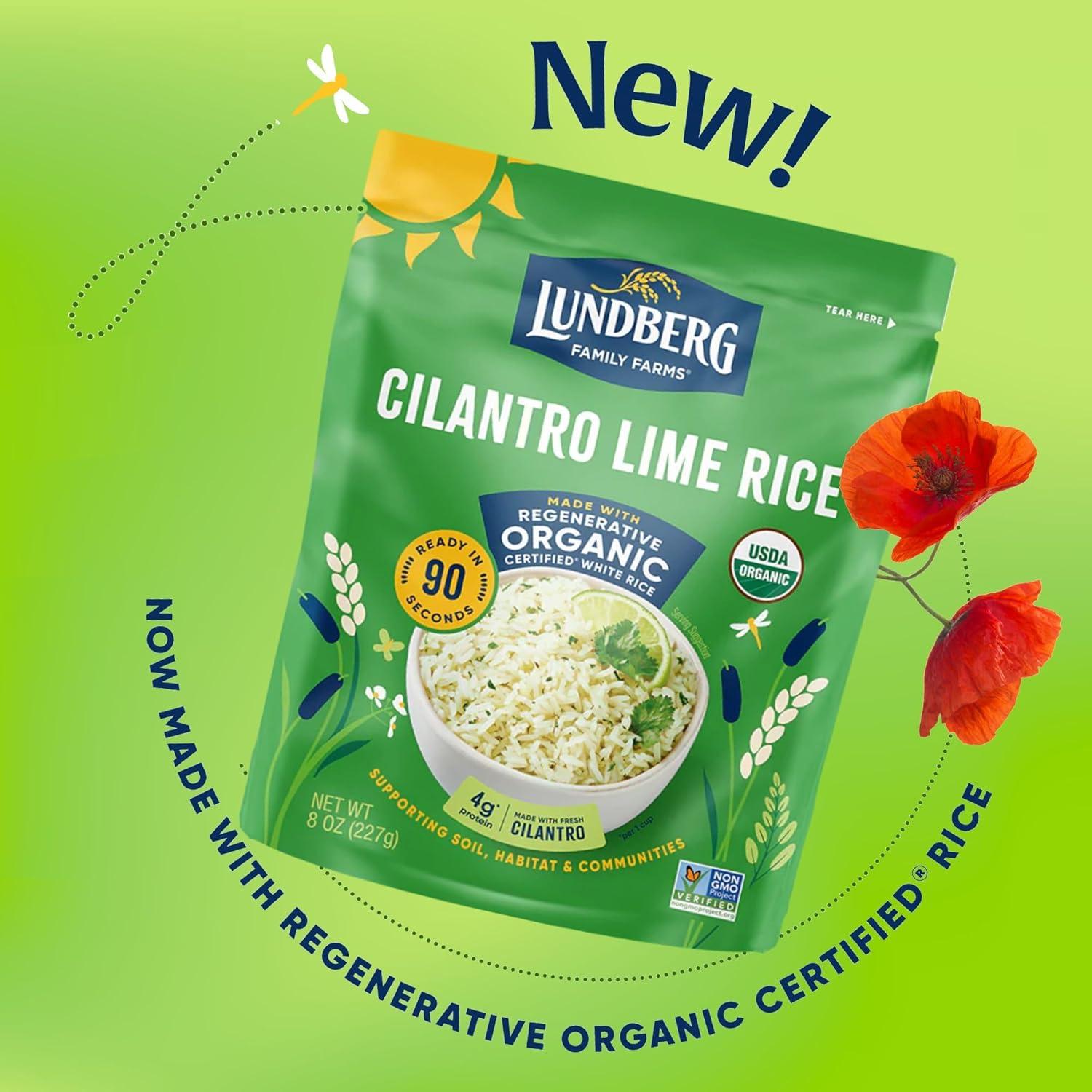 image:imageLundberg Brown Rice amp Quinoa Ready in 90 Seconds 6Pack Regenerative Organic Certified Brown Jasmine Rice Organic Quinoa Microwavable Lightly Seasoned with Garlic amp Shallots 8 Oz EaOrganic White Cilantro Lime Rice