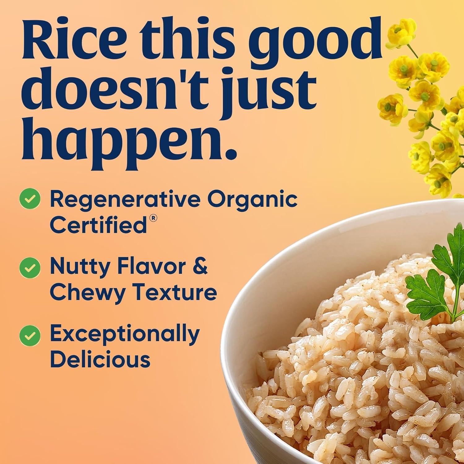 image:imageLundberg Family Farms Organic Brown Short Grain Rice Subtle Nutty Aroma Clings When Cooked 100 Whole Grain High Fiber Pantry Staple USDA Certified Organic GlutenFree Vegan 32 oz 1PackOrganic