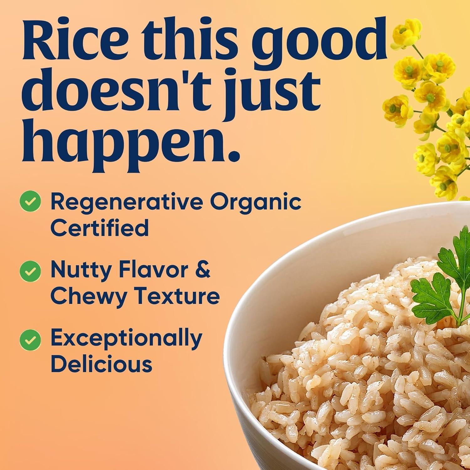 image:imageLundberg Family Farms Organic Brown Short Grain Rice Subtle Nutty Aroma Clings When Cooked 100 Whole Grain High Fiber Pantry Staple USDA Certified Organic GlutenFree Vegan 32 oz 1PackOrganic Brown Short Grain