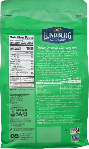 image:imageLundberg Family Farms Organic Brown Short Grain Rice Subtle Nutty Aroma Clings When Cooked 100 Whole Grain High Fiber Pantry Staple USDA Certified Organic GlutenFree Vegan 32 oz 1PackWhite Long Grain