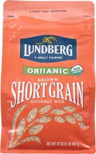 image:imageLundberg Family Farms Organic Brown Short Grain Rice Subtle Nutty Aroma Clings When Cooked 100 Whole Grain High Fiber Pantry Staple USDA Certified Organic GlutenFree Vegan 32 oz 1PackOrganic Brown Short Grain