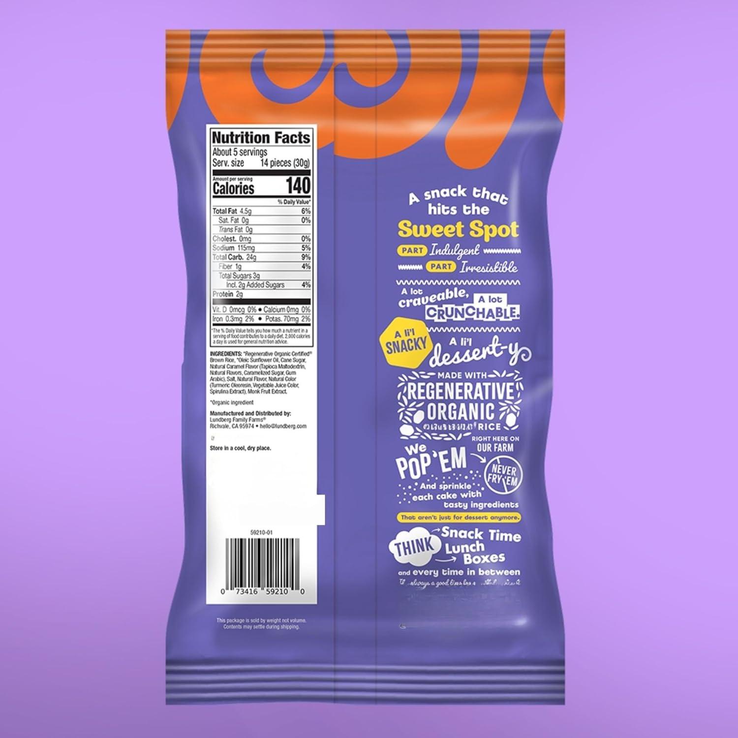 image:imageLundberg Family Farms Sweet Cakes Mini Rice Cakes Birthday Cake 5 Ounce Pack of 6Salted Caramel