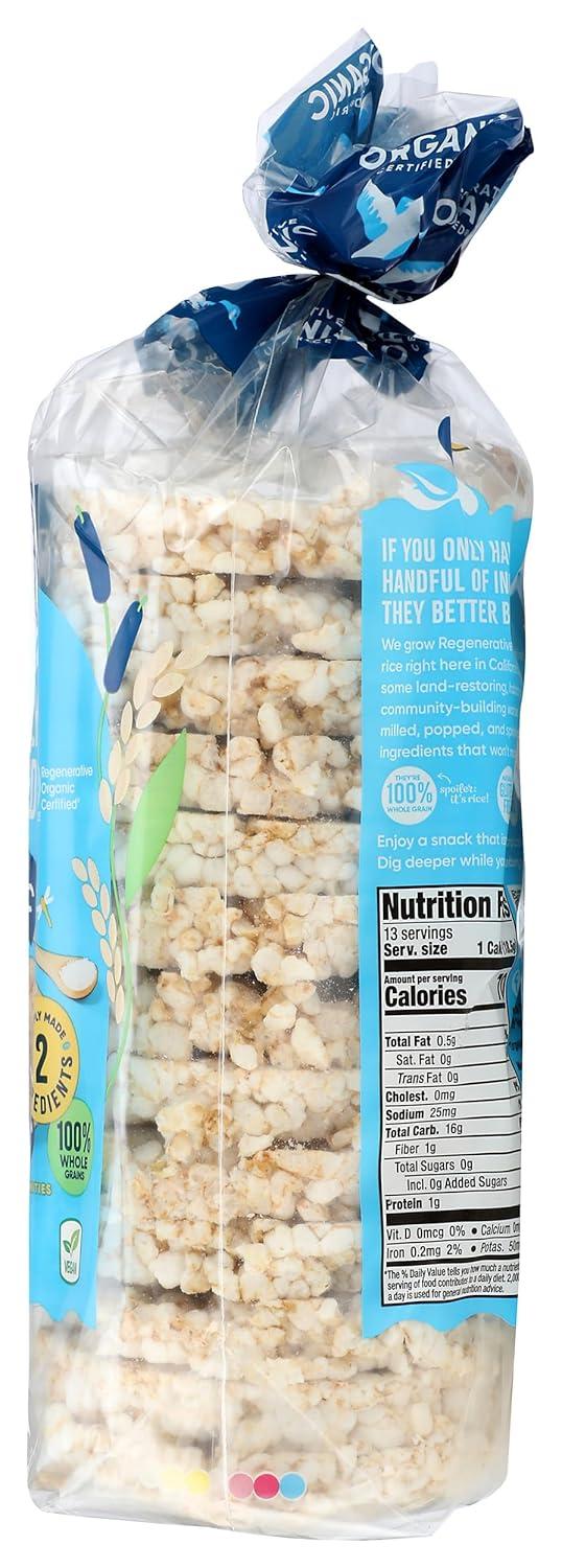 image:imageLundberg Organic Brown Rice Cakes Honey Nut 96 oz Pack of 6 GlutenFree Healthy SnacksLightly Salted