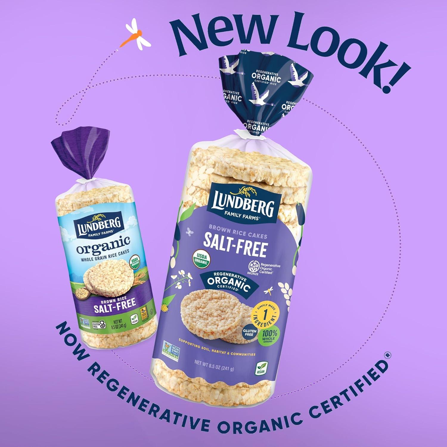 image:imageLundberg Organic Brown Rice Cakes Honey Nut 96 oz Pack of 6 GlutenFree Healthy SnacksOrganic Brown Rice No Salt