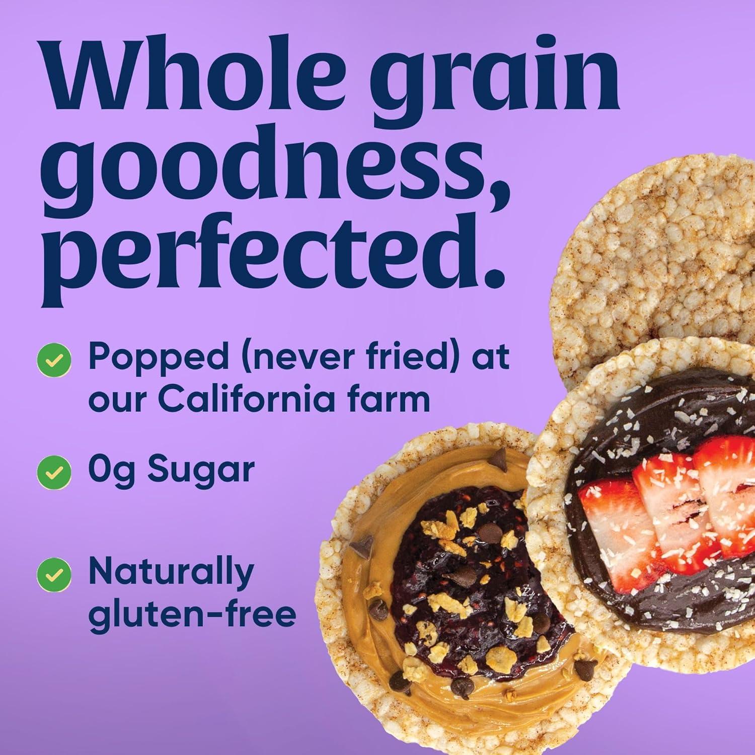 image:imageLundberg Organic Brown Rice Cakes Honey Nut 96 oz Pack of 6 GlutenFree Healthy SnacksOrganic Brown Rice No Salt