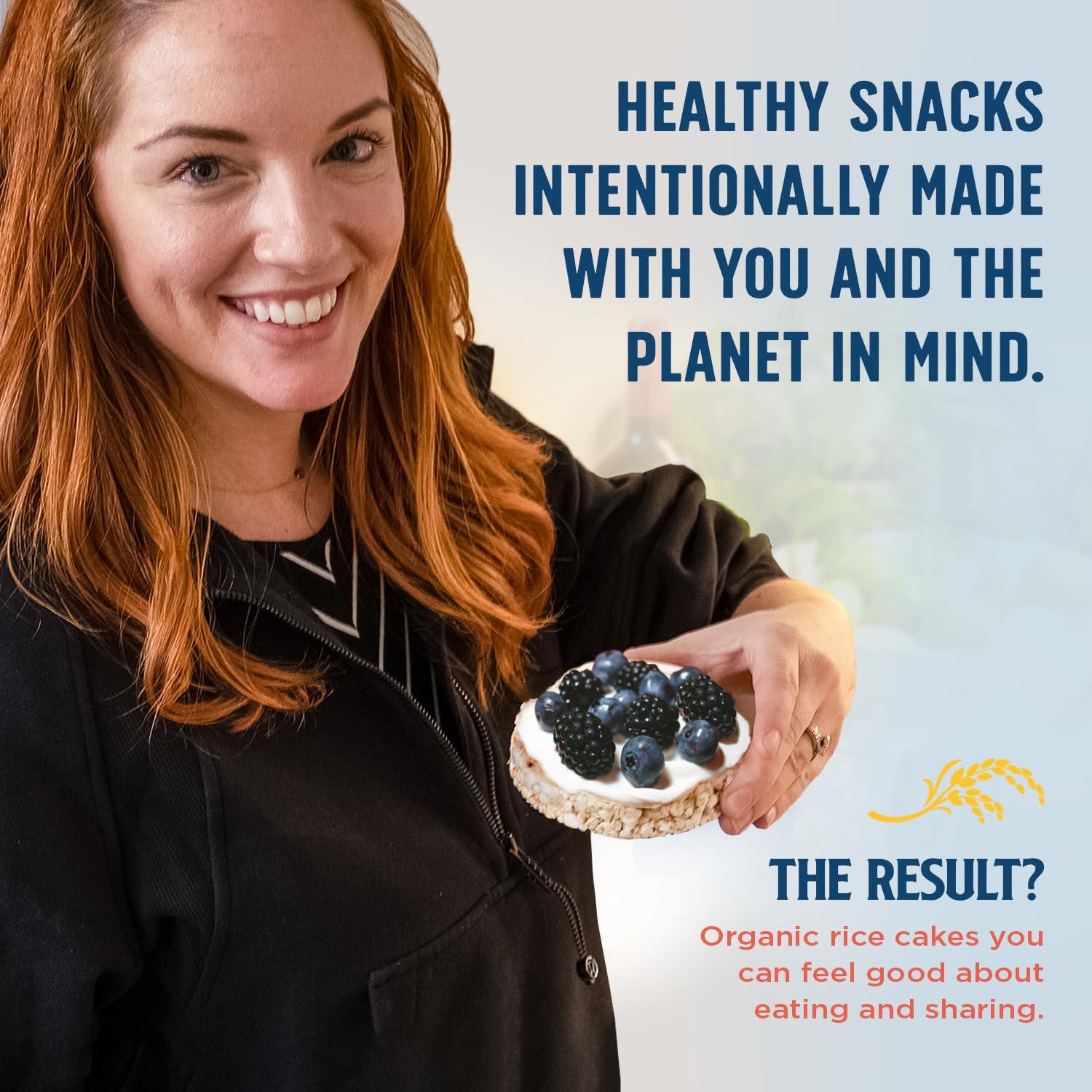 image:imageLundberg Organic Brown Rice Cakes Honey Nut 96 oz Pack of 6 GlutenFree Healthy SnacksOrganic Corn