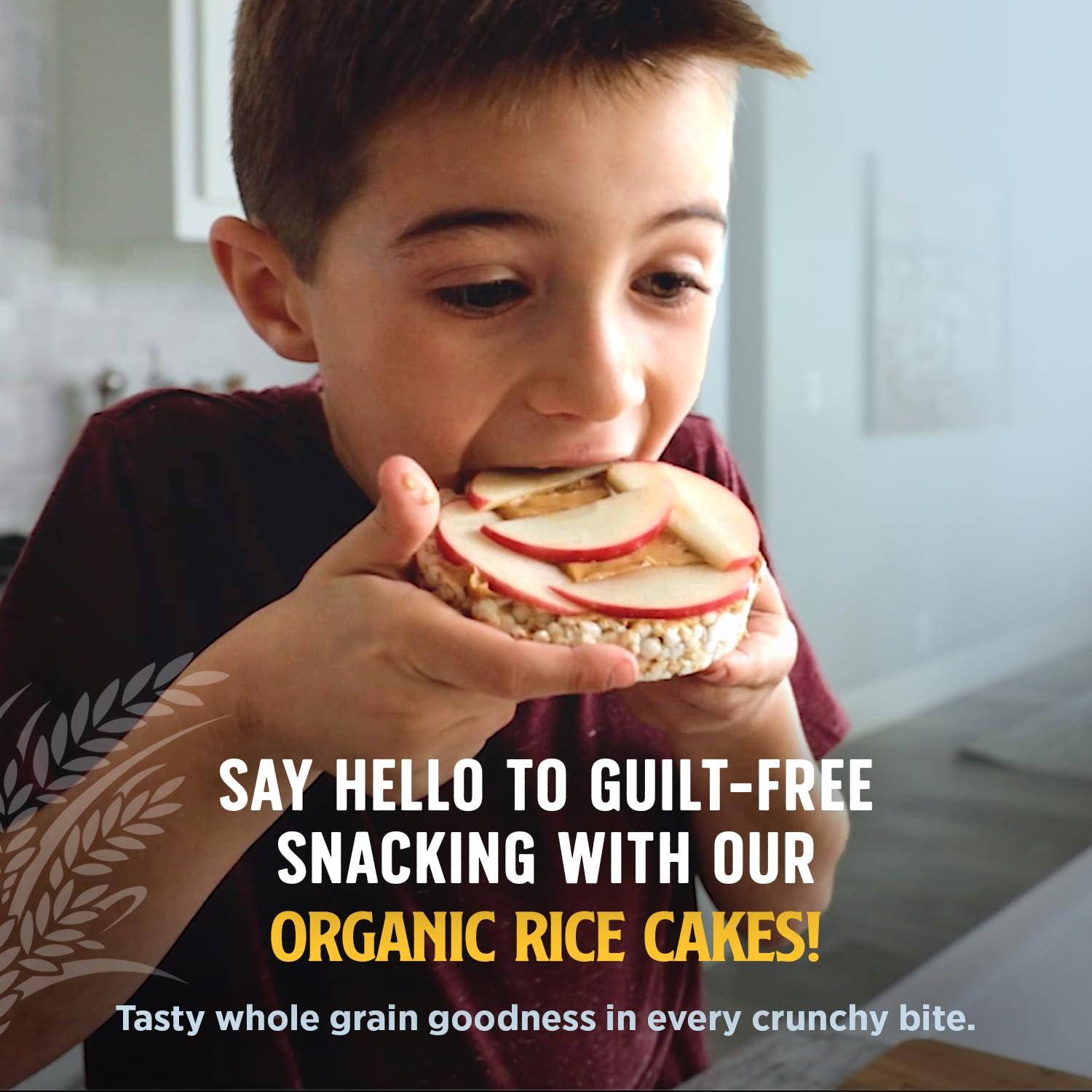 image:imageLundberg Organic Brown Rice Cakes Honey Nut 96 oz Pack of 6 GlutenFree Healthy SnacksOrganic Corn