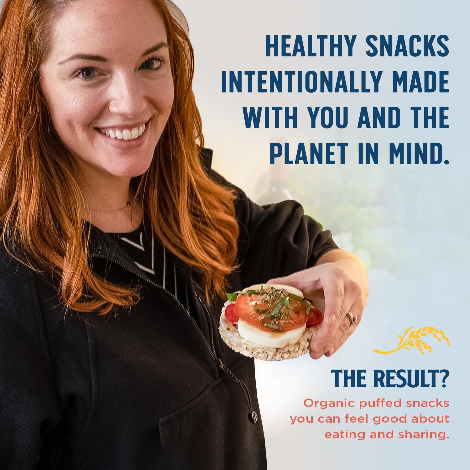 image:imageLundberg Organic Brown Rice Cakes Honey Nut 96 oz Pack of 6 GlutenFree Healthy SnacksOrganic Salt Free