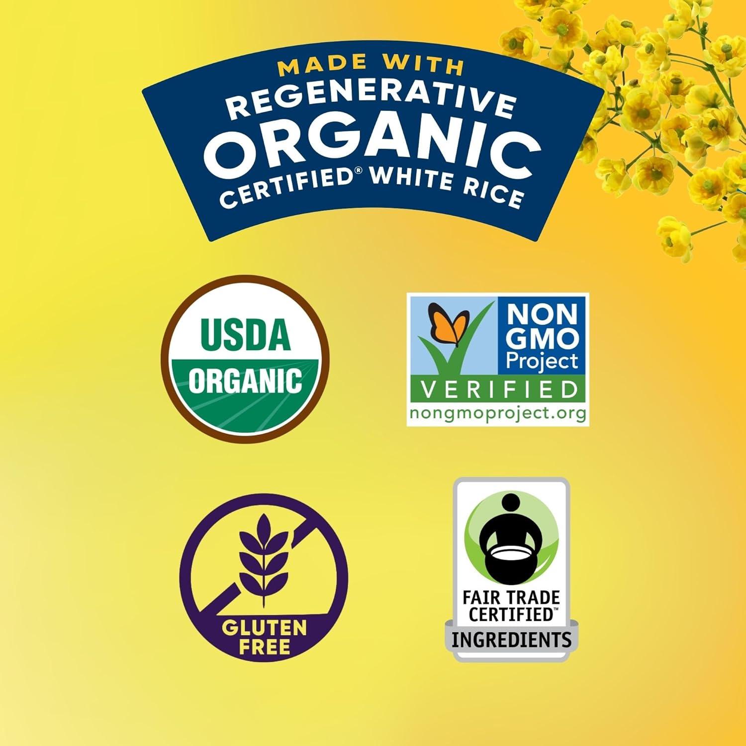 image:imageLundberg Organic Spanish Rice Microwave Ready in 90 Seconds Regenerative Organic Lightly Seasoned White Jasmine Rice GlutenFree 8oz Pouch
