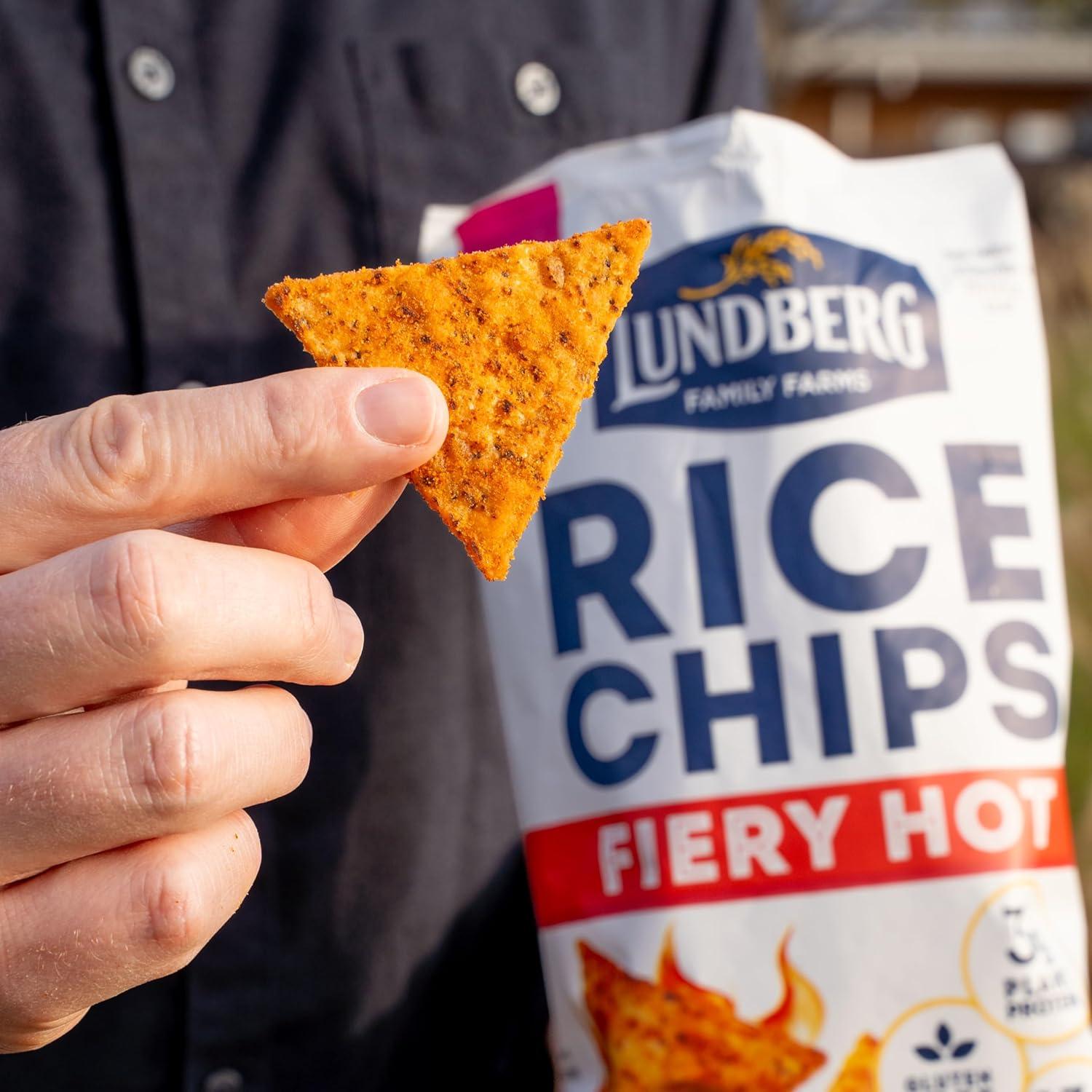 image:imageLundberg Rice Chips Fiery Hot 55oz GlutenFree Kosher NonGMO Verified Whole Grain Brown Rice