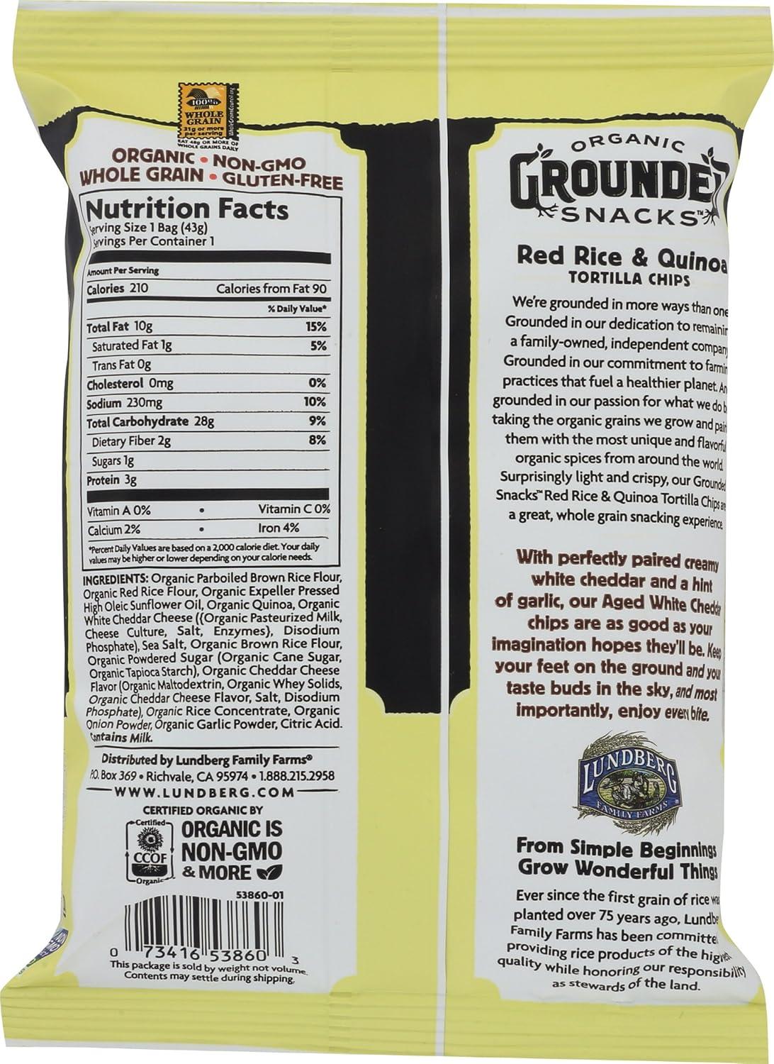 image:imageLundberg Rice Chips Fiesta Lime 55oz GlutenFree Kosher NonGMO Verified Whole Grain Brown RiceAged White Cheddar