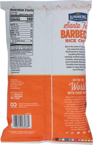 image:imageLundberg Rice Chips Fiesta Lime 55oz GlutenFree Kosher NonGMO Verified Whole Grain Brown RiceSanta Fe Barbecue