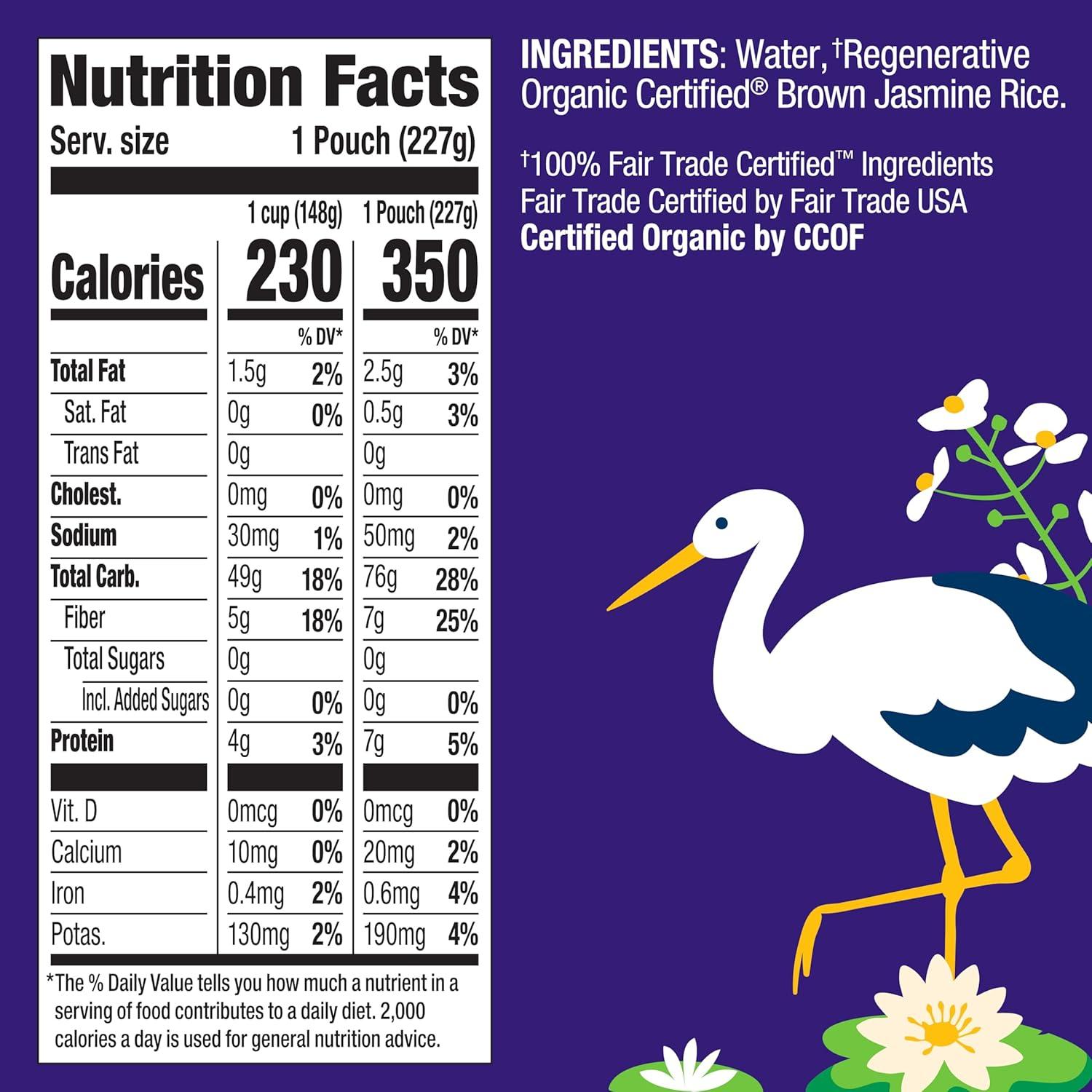 image:imageLundberg Rice Microwave or Stovetop 2Pack White Jasmine LongGrain Fluffy amp Aromatic Ready in 2 Minutes Regenerative Organic Certified 173 Oz EaJasmine 6Pack