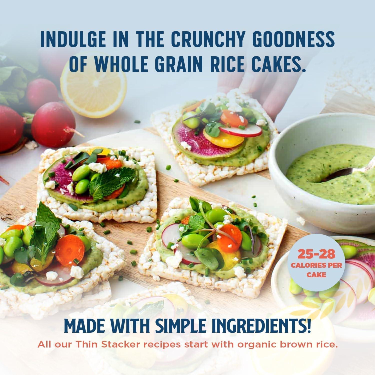 image:imageLundberg Thin Brown Rice Cakes Variety 3Pack Regenerative Organic Certified Lightly Salted SaltFree and Red Rice amp Quinoa Healthy Snacks 6 Oz Ea