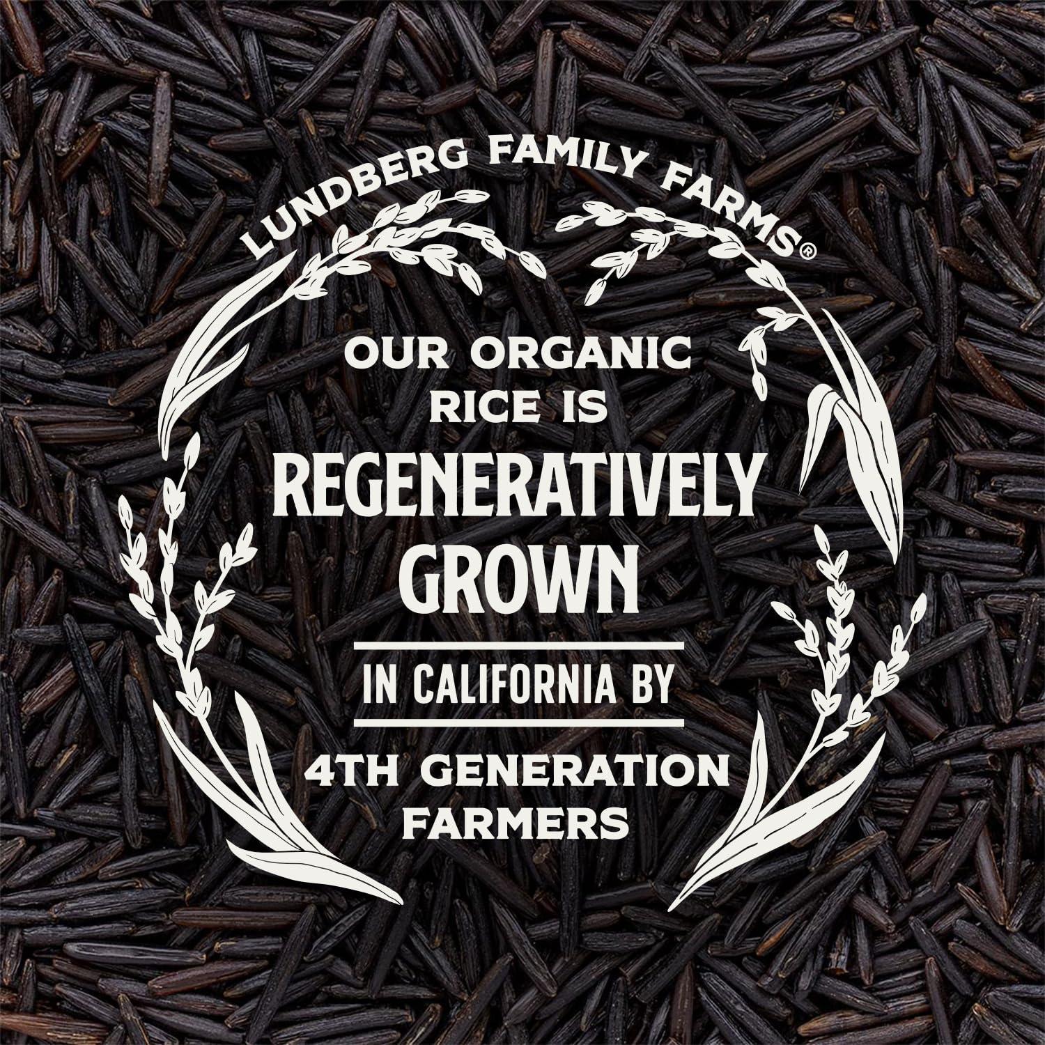 image:imageLundberg Wild Rice Regenerative Organic Certified 100 Natural California Cultivated Wild Black Rice 8 Oz8 Ounce Pack of 3