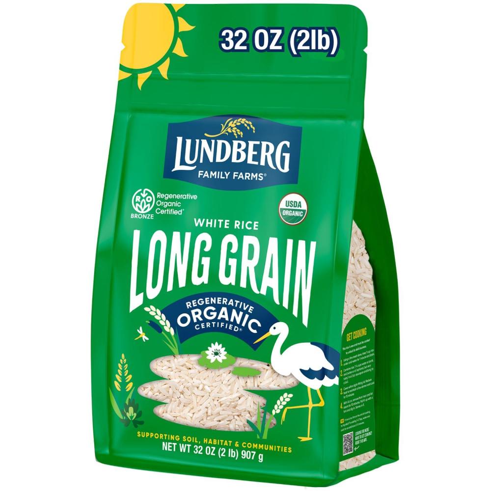 image:imageLundberg Family Farms Organic Brown Short Grain Rice Subtle Nutty Aroma Clings When Cooked 100 Whole Grain High Fiber Pantry Staple USDA Certified Organic GlutenFree Vegan 32 oz 1PackWhite Long Grain