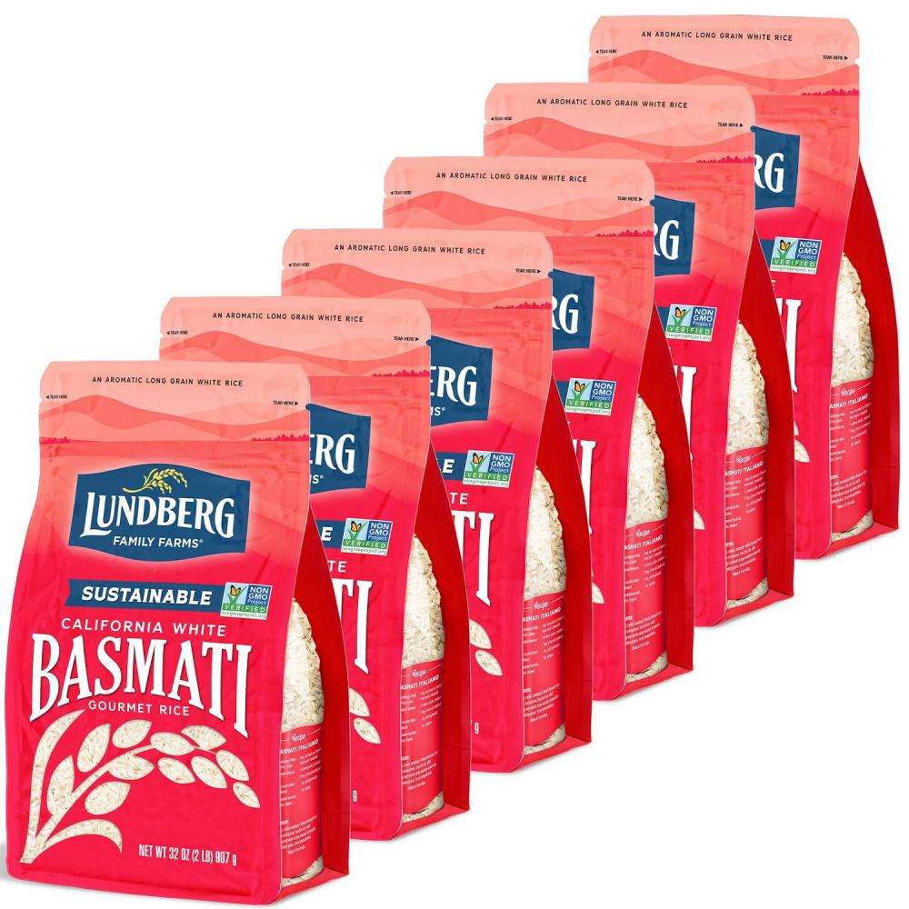 image:imageLundberg Family Farms  Organic Brown Short Grain Rice Subtle Nutty Aroma Clings When Cooked 100 Whole Grain High Fiber Pantry Staple USDA Certified Organic GlutenFree Vegan 32 oz 1PackCalifornia White Basmati