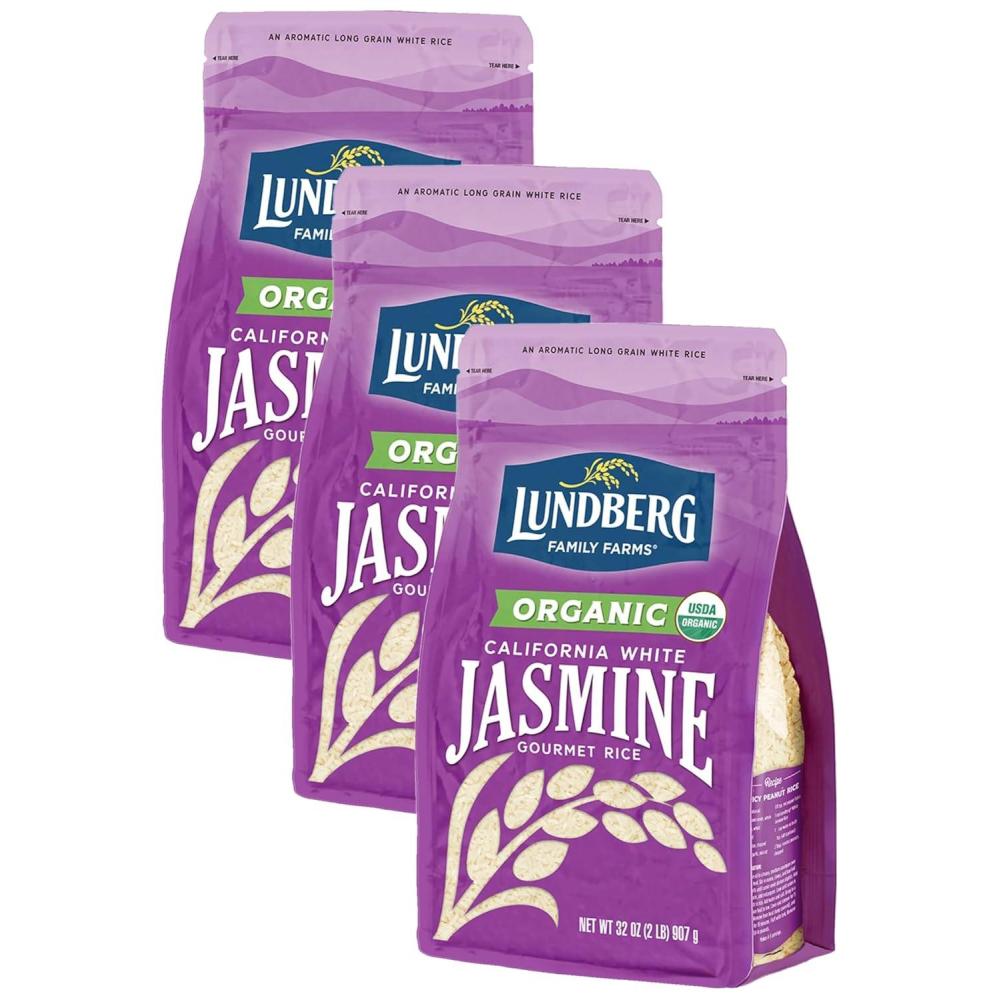 image:imageLundberg Family Farms Organic Jasmine Rice California White 32 Ounce32 Ounce Pack of 3