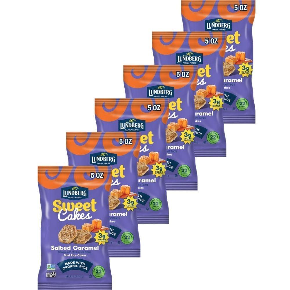image:imageLundberg Family Farms Sweet Cakes Mini Rice Cakes Birthday Cake 5 Ounce Pack of 6Salted Caramel