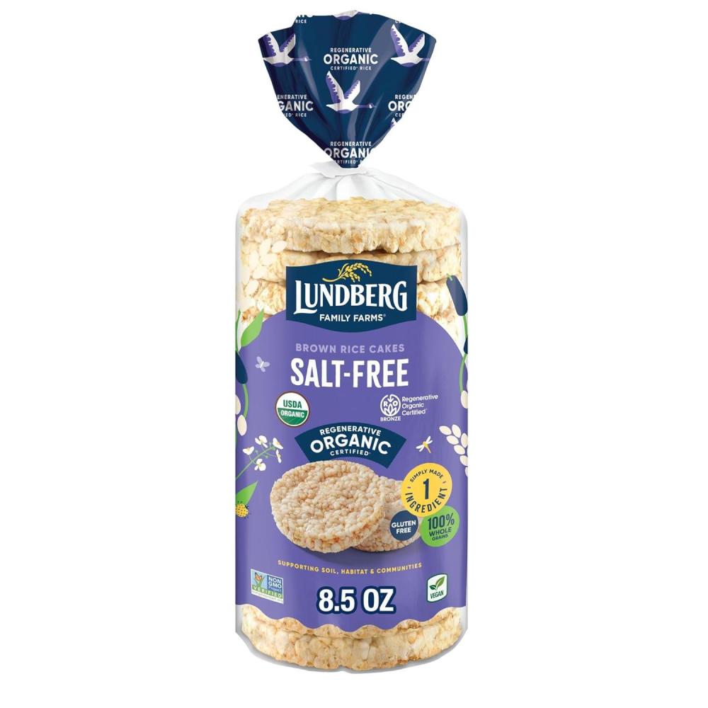 image:imageLundberg Organic Brown Rice Cakes Honey Nut 96 oz Pack of 6 GlutenFree Healthy SnacksOrganic Brown Rice No Salt