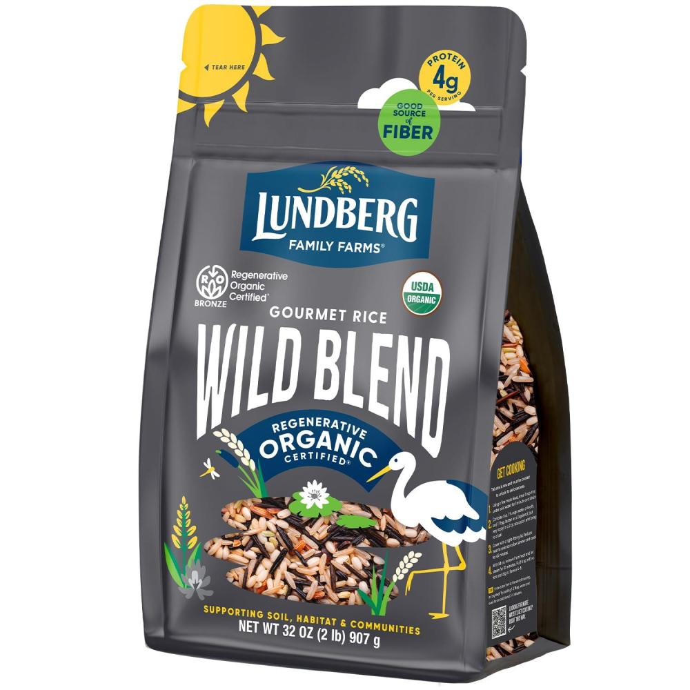 image:imageLundberg Regenerative Organic Certified Wild Blend Rice Brown Red amp Black Varieties 32 Oz2 Pound Pack of 1