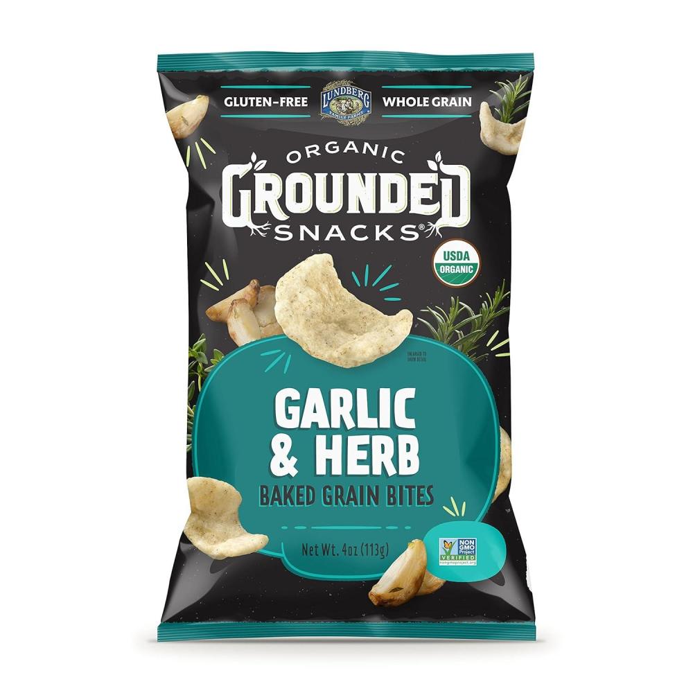 image:imageLundberg Rice Chips Fiesta Lime 55oz GlutenFree Kosher NonGMO Verified Whole Grain Brown RiceGarlic  Herb