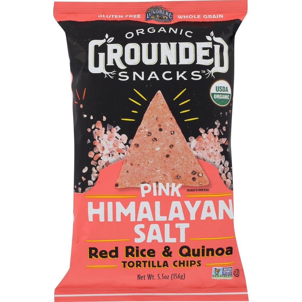 image:imageLundberg Rice Chips Fiesta Lime 55oz GlutenFree Kosher NonGMO Verified Whole Grain Brown RicePink Himalayan Salt