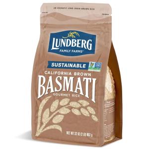 Lundberg Family Farms – Organic Brown Short Grain Rice, Subtle Nutty Aroma, Clings When Cooked, 100% Whole Grain, High Fiber, Pantry Staple, USDA Certified Organic, Gluten-Free, Vegan (32 oz, 1-Pack)(California Brown Basmati)