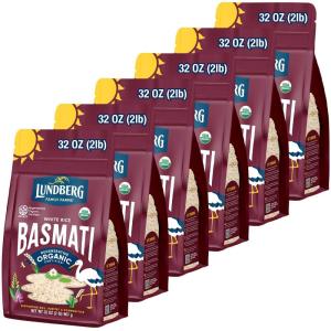 Lundberg Family Farms – Organic Brown Short Grain Rice, Subtle Nutty Aroma, Clings When Cooked, 100% Whole Grain, High Fiber, Pantry Staple, USDA Certified Organic, Gluten-Free, Vegan (32 oz, 1-Pack)(Organic California White Basmati)