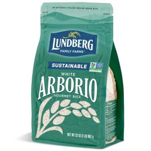 Lundberg Family Farms – Organic Brown Short Grain Rice, Subtle Nutty Aroma, Clings When Cooked, 100% Whole Grain, High Fiber, Pantry Staple, USDA Certified Organic, Gluten-Free, Vegan (32 oz, 1-Pack)(White Arborio)