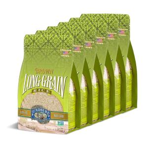 Lundberg Family Farms – Organic Brown Short Grain Rice, Subtle Nutty Aroma, Clings When Cooked, 100% Whole Grain, High Fiber, Pantry Staple, USDA Certified Organic, Gluten-Free, Vegan (32 oz, 1-Pack)(Brown Long Grain)