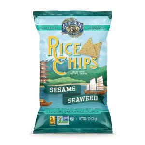 Lundberg Family Farms Rice Chips, Santa Fe Barbeque, 6 Ounce (Pack of 12)(Sesame Seaweed)