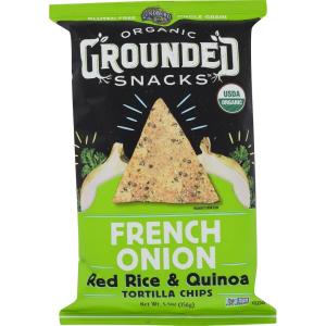 Lundberg Rice Chips, Fiesta Lime, 5.5oz, Gluten-Free, Kosher, Non-GMO Verified, Whole Grain Brown Rice(French Onion)