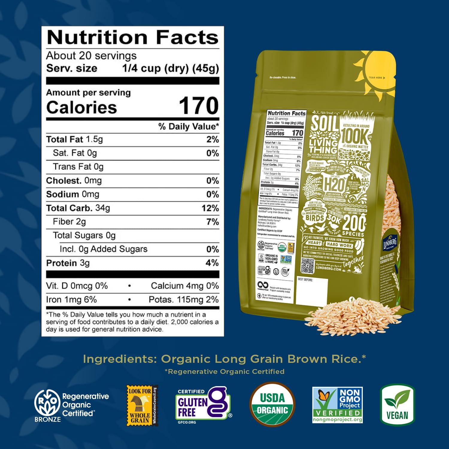 image:imageLundberg Rice Brwn Long Org 32 OZ32 Ounce Pack of 1